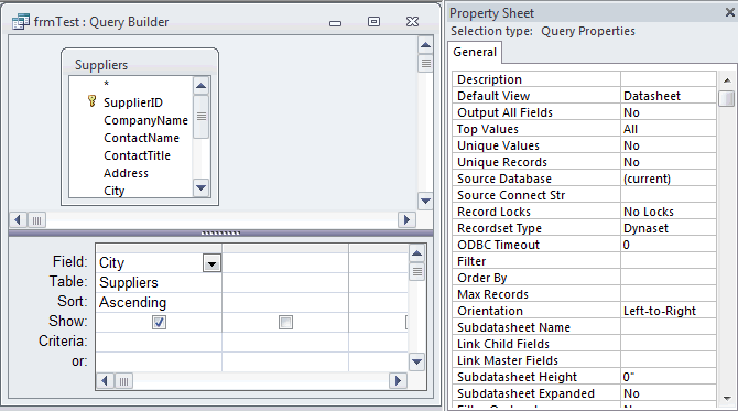 MS Access 2010 Display only unique values in a combo box