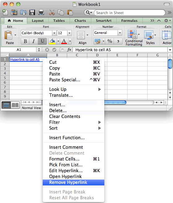 Remove Hyperlink From Multiple Cells In Excel 2003