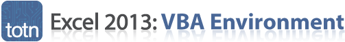 totn Excel 2013 VBA Environment