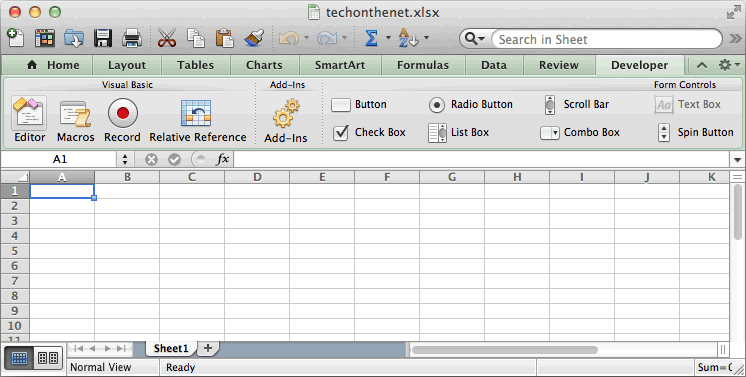 Excel for mac add ins