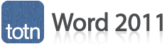 totn Word 2011 for Mac