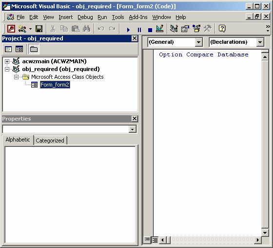 ms access 2002 error messages