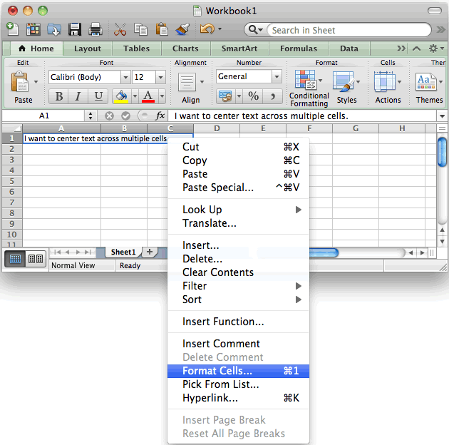 how to insert text box in excel mac
