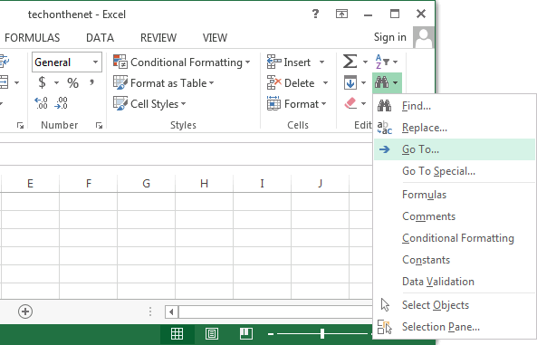 unhide first column in excel 2013