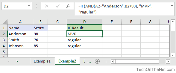 Getting The Excel If Then Formula To Work