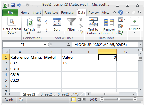 Ms Excel How To Use The Lookup Function Ws