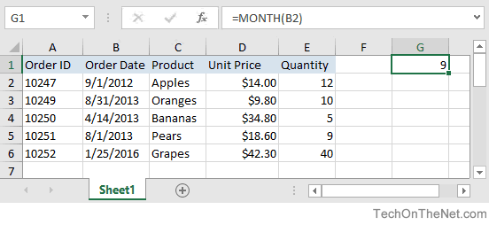 How to write or function in excel