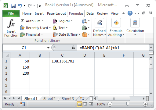 Ms Excel How To Use The Rand Function Ws