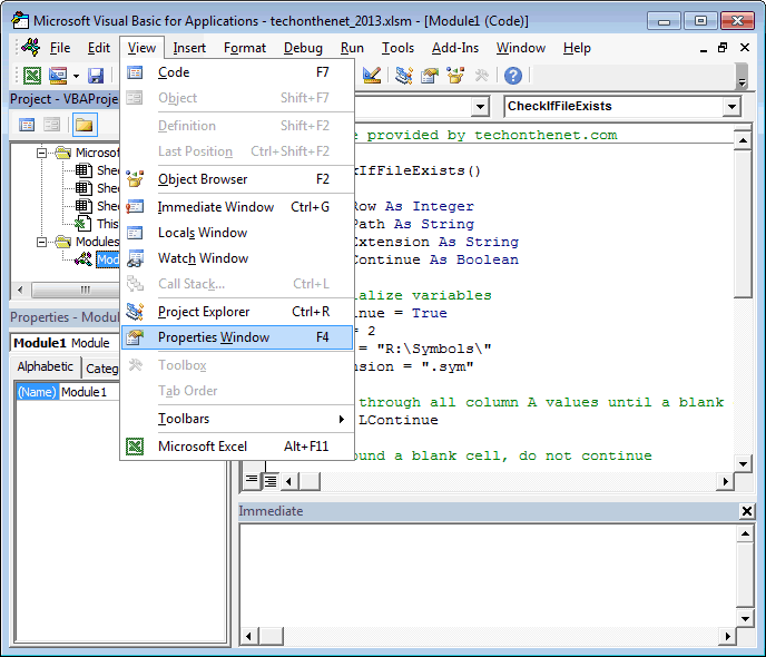 open visual basic editor excel 2016