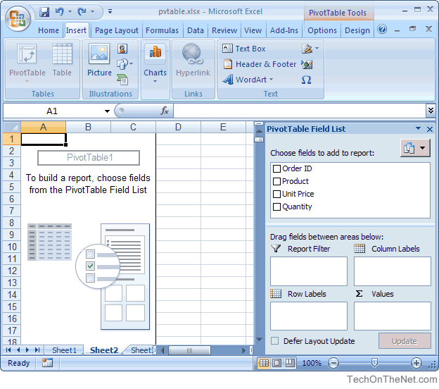 How To Make A Chart On Microsoft Excel 2007