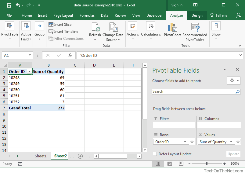 Excel Pivot Chart Tutorial