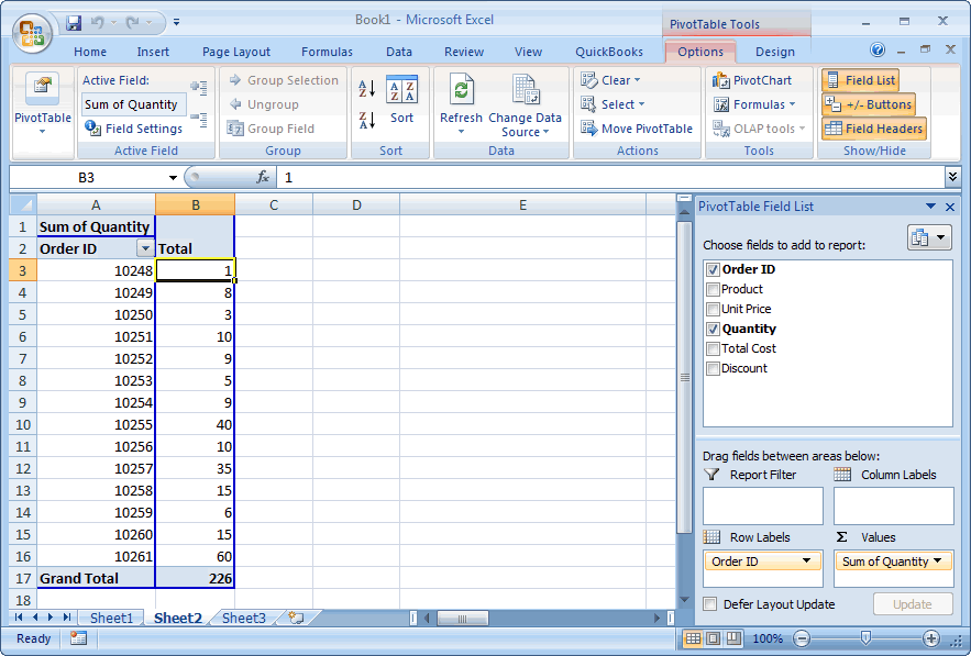 Ms Excel 07 Show Totals As A Percentage Of Grand Total In A Pivot Table