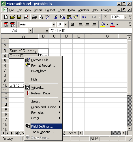 Pivot Table Chart Excel Mac