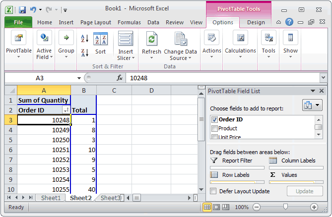 Ms Excel 2010 Sort Pivot Table Results
