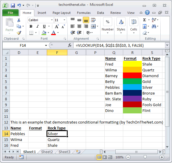 MS Excel 2010: Change the fill color of a cell based on the value of an  adjacent cell