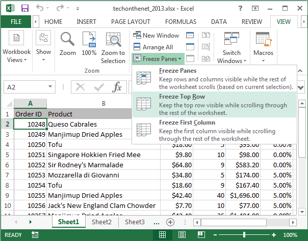 how go to option in mac excel 2013