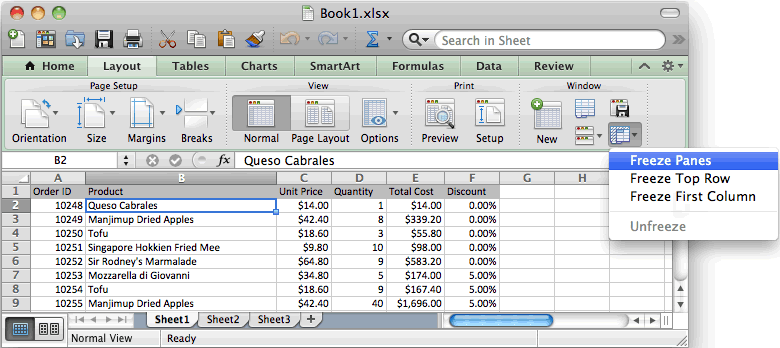 view page breaks excel for mac 2011