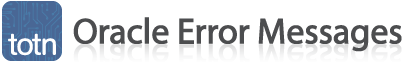 totn Oracle Error Messages