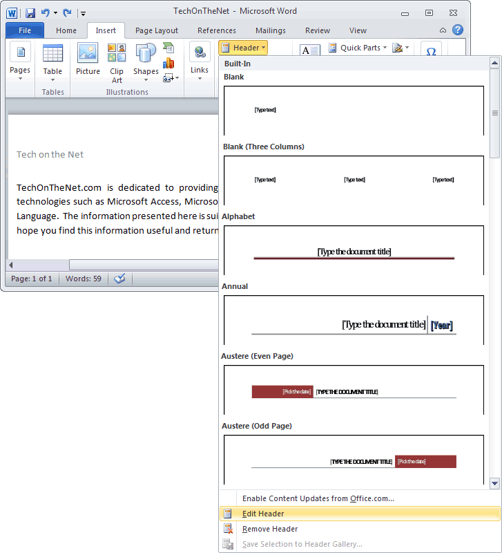 how to delete header and footer in word 2003